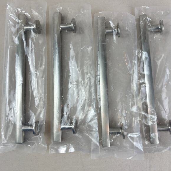 4 Pack Emtek Freestone 6" Bar Cabinet Pull Satin Nickle Urban Modern 86455US15 - Picture 1 of 11